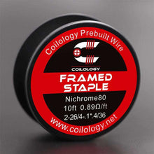 Load image into Gallery viewer, 10ft Coilology Framed Staple Spool Wire 2-26ga/4-.1*.4/36ga-2-26ga/4-.4*.1/36ga-FrenzyFog-Beirut-Lebanon