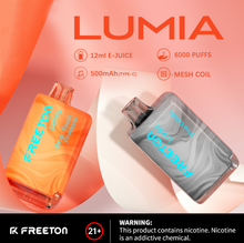 Load image into Gallery viewer, Freeton Lumia DISPOSABLE 6000 PUFFS 5%-Strawberry Watermelon-FrenzyFog-Beirut-Lebanon