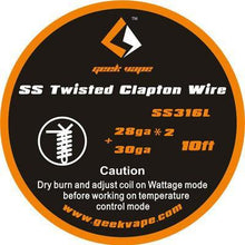 Load image into Gallery viewer, GeekVape SS Twisted Clapton TC Wire-FrenzyFog-Beirut-Lebanon