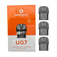 Load image into Gallery viewer, Geekvape U Pod Cartridge 2ml (3pcs/pack)-0.7ohm (3pcs pack)-FrenzyFog-Beirut-Lebanon
