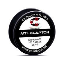 Load image into Gallery viewer, 10ft Coilology MTL Clapton NI80 Spool Wire 28/40 5.2ohm/ft