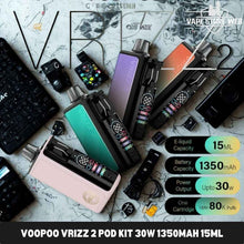 Load image into Gallery viewer, VOOPOO Vrizz 2 Pod System Kit 1350mAh 15ml
