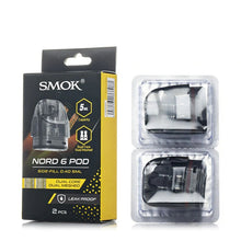 Load image into Gallery viewer, SMOK Nord 6 Pod Cartridge 5ml (2pcs/pack)